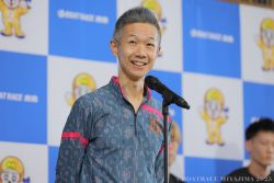 男子優勝戦出場選手公開インタビューの様子