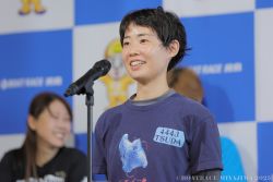 女子優勝戦出場選手公開インタビューの様子
