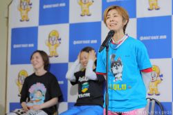 女子優勝戦出場選手公開インタビューの様子