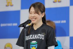 女子優勝戦出場選手公開インタビューの様子