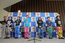 女子優勝戦出場選手公開インタビューの様子