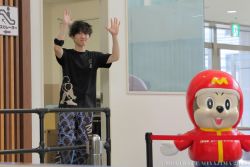 ファンの方々の前でおこなわれた表彰式