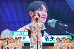 選手宣誓は地元広島支部の高橋竜矢選手