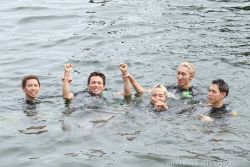 ガッツポーズの中山選手♪