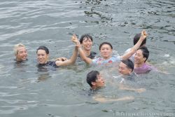 高井選手 記念の水神祭