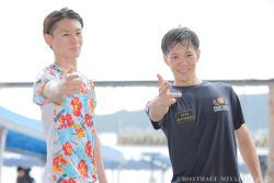 高井選手と登玉選手一緒に記念撮影♪