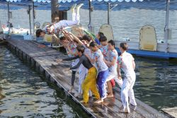 青木選手 記念の水神祭