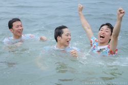 前田３兄弟でダイブ