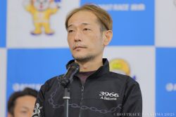 優勝戦出場選手公開インタビューの様子
