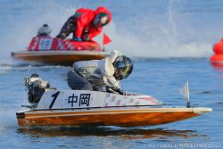 中岡選手 10戦6勝・予選トップの好成績で、優勝戦は1コースから逃げて勝利！