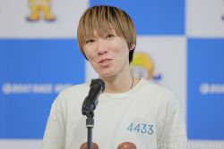 優勝戦出場選手公開インタビューの様子
