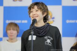 優勝戦出場選手公開インタビューの様子