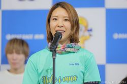 優勝戦出場選手公開インタビューの様子