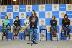 優勝戦出場選手公開インタビューの様子