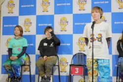 優勝戦出場選手公開インタビューの様子