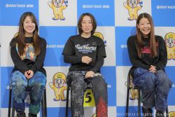 優勝戦出場選手公開インタビューの様子