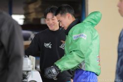 レース後の得山選手