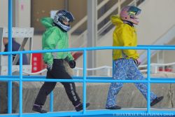 本番ピットへ向かう中西選手