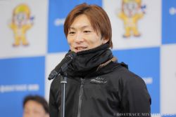 優勝戦出場選手公開インタビューの様子