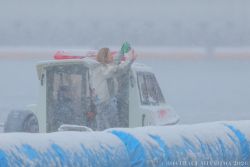 大雪での宮島初ウイニングラン