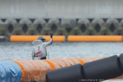 自艇でのウイニングラン♪