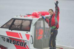 雨が降る中多くのファンが残ってくれたウイニングラン